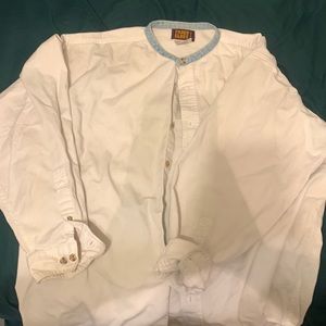 Cream and denim button down